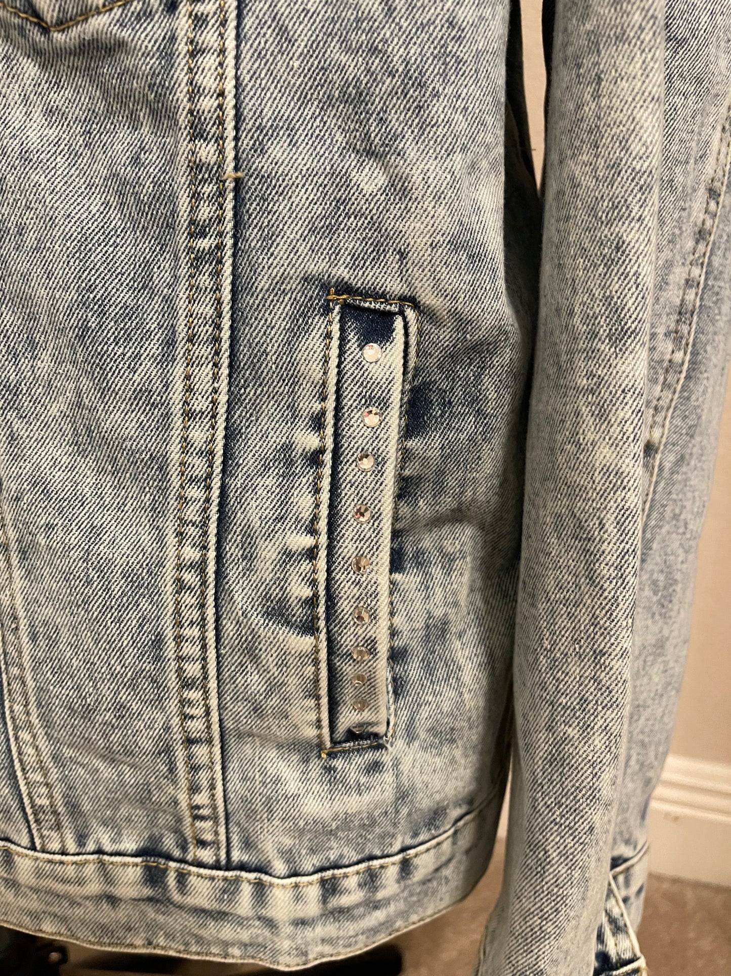 Denim Dragon and Jewels