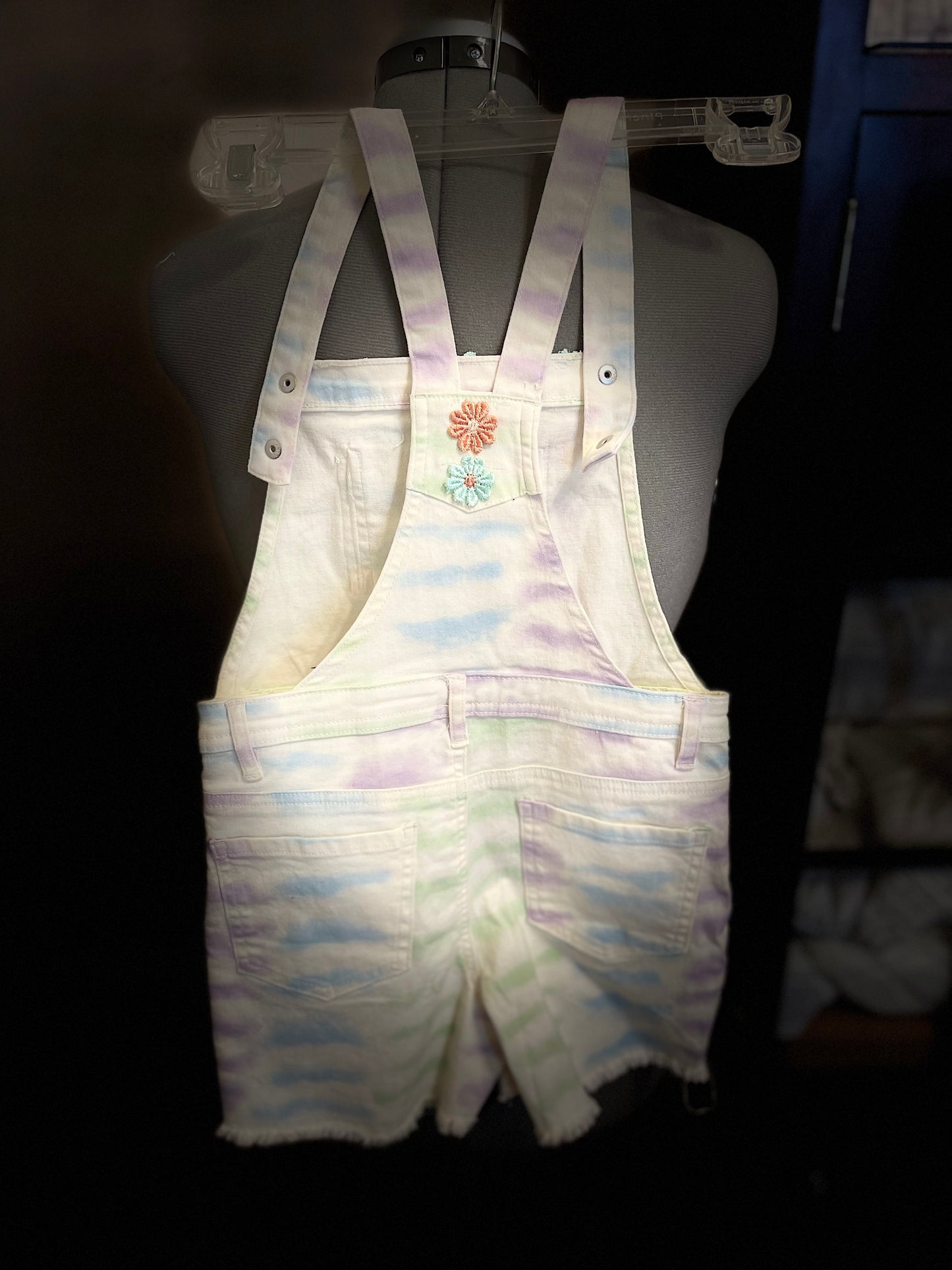 Denim White Coverall Girls shorts