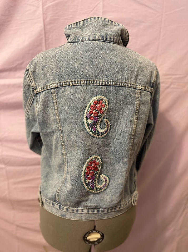 Denim Stone Wash Paisley