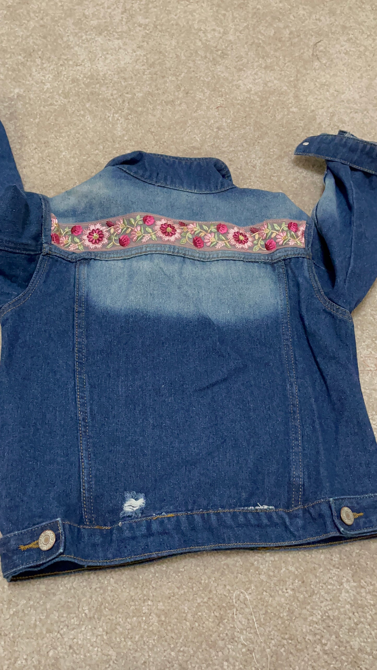 Denim Girls Jacket Pinkie