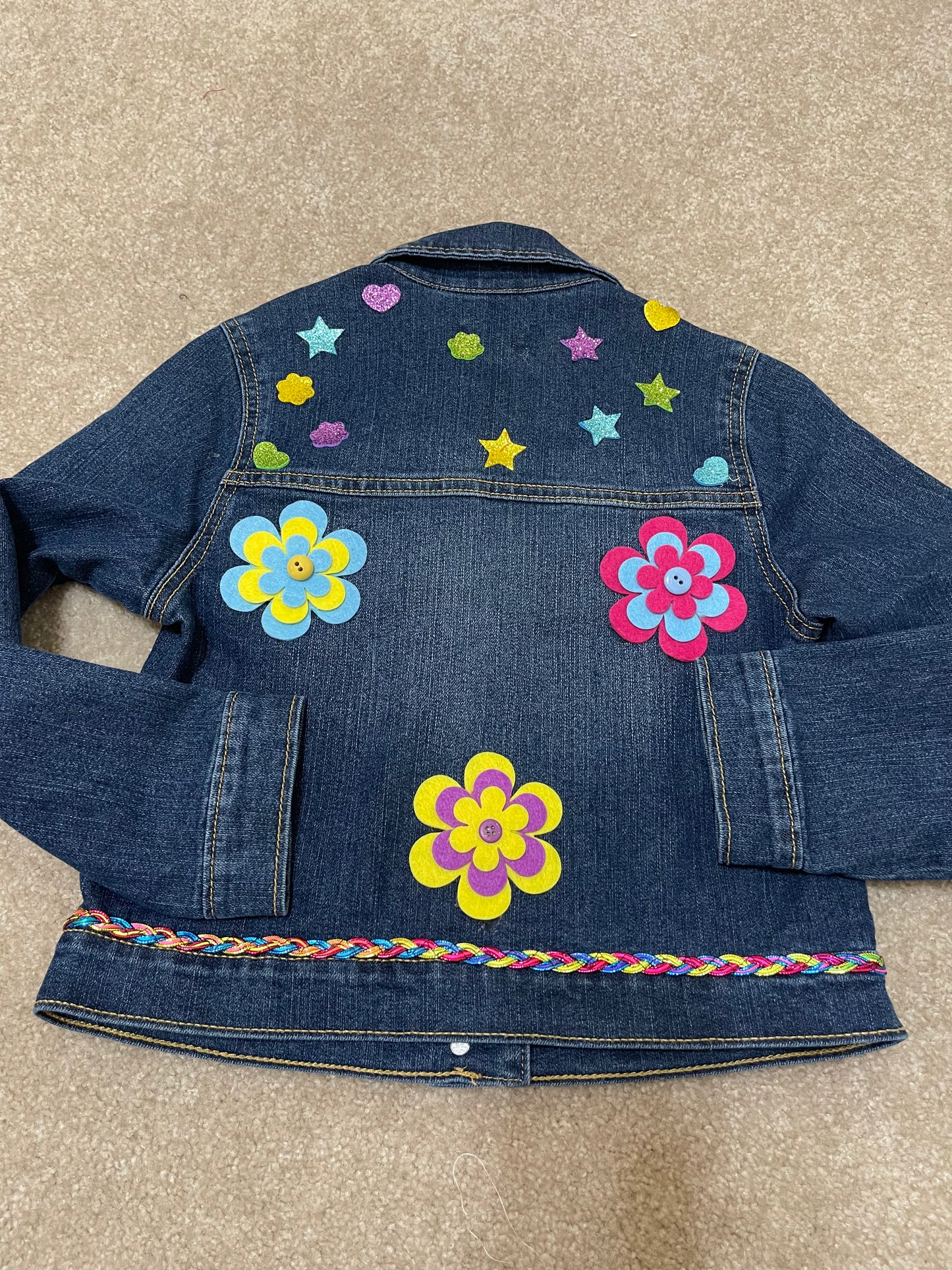 Girls Groovy Denim Upcycled Jacket