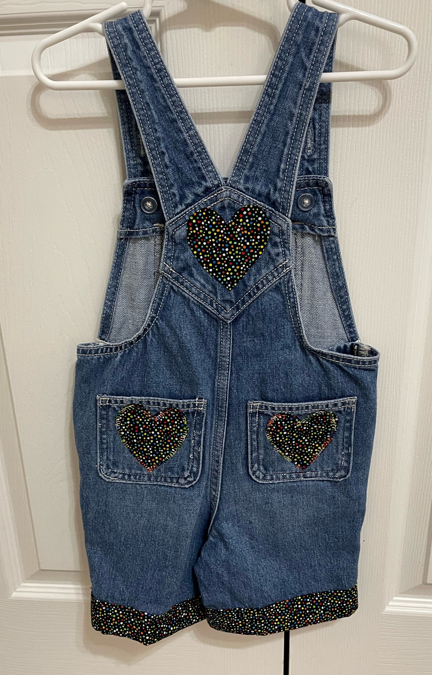 Denim Overall Shorts